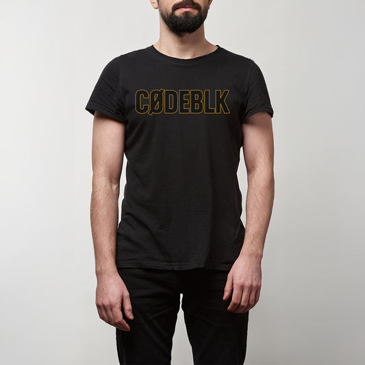 CODEBLK Bold Signature Tee — Black Edition